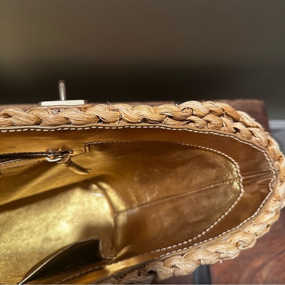 Michael Kors Straw Woven Santorini Tote - Picture 5 of 5